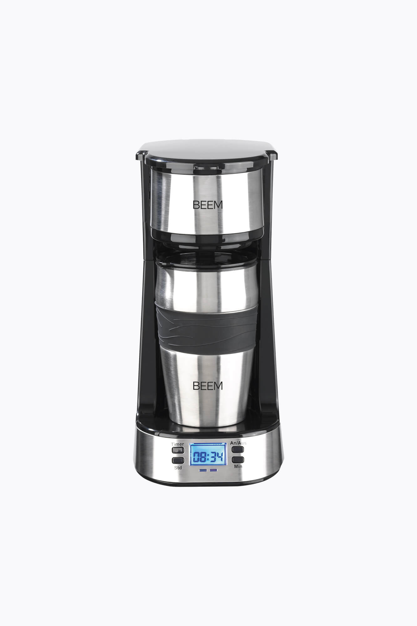 BEEM Single-Kaffeemaschine Thermo2Go 750W Edelstahl/Schwarz