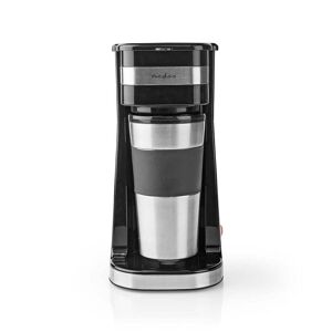 Nedis Kaffemaskine   Filterkaffe   0.4 l   1 Kopper   Sort / Sølv