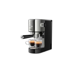 Krups Virtuoso XP442C11, Espressomaskine, Malet kaffe, Sort, Rustfrit stål