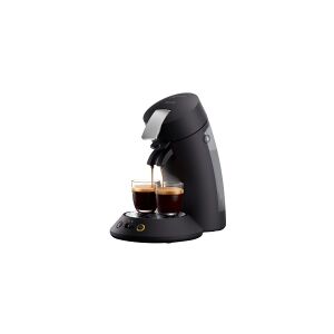 Philips Senseo Original Plus CSA220 - Kaffemaskine - 1 bar - pianosort med metalaccenter