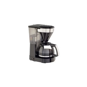 Melitta EasyTop - Kaffemaskine - 10 kopper - sort med toner i rustfrit stål