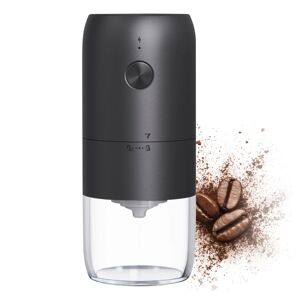 Bærbar elektrisk kaffekværn, Compact Burr Automatisk Kaffebønnekværn, Grovhedsjustering USB Genopladelig, Multi Grind, Enkel betjening