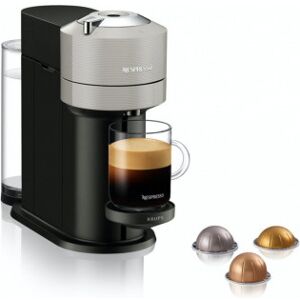 Krups Nespresso Vertuo Next -Kapselmaskine, Sort/grå