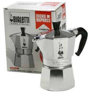 Bialetti Brikka Induction Cafetera Italiana 4 Tazas Negro/Acero