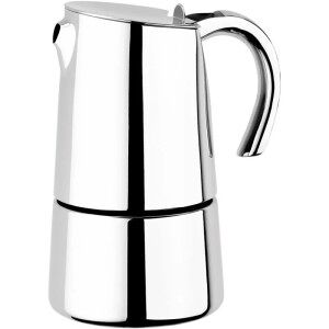 Cafetera Italiana Bra Bella 4 Tazas Acero Inoxidable