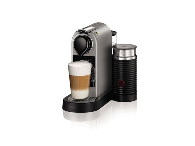 Krups Cafetera de Cápsulas KRUPS Nespresso Citiz & Milk XN760B Plateado