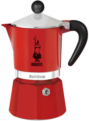 Mutteripannu Bialetti “Moka Rainbow 3-cup Red”