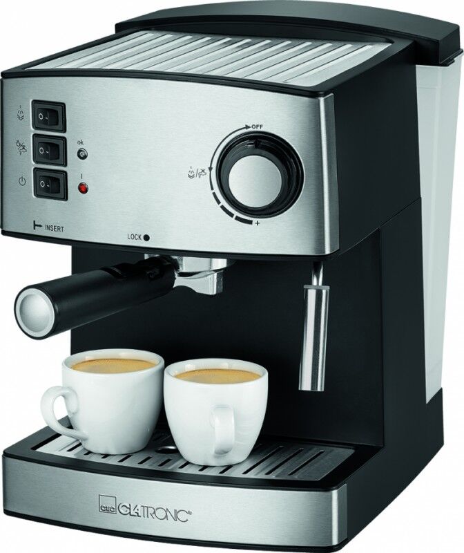 Clatronic ES 3643 Espressokeitin Black Silver 1 kpl Keitti&ouml;v&auml;lineet