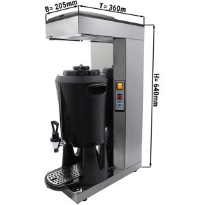 GGM GASTRO - Machine à café filtre - 2,5 litres - 2,2kW - avec thermocinétique & remplissage d'eau automatique