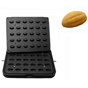 GGM Gastro - Plaques pour machine a tartelettes TMPIC - Forme tartelette : Noix - 41x28mm Noir