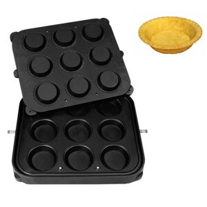 GGM Gastro - Plaques pour machine a tartelettes TMPIC - Forme tartelette : Rond - Ø 90mm Noir