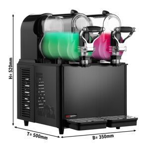 GGM GASTRO - Machine à slush - 2x 3 litres - Noir