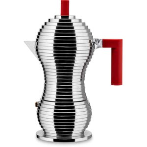 Alessi - Pulcina Cafetière espresso, 30 cl, argent / rouge - Publicité