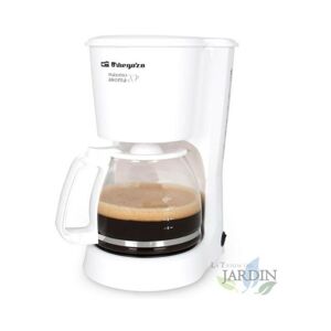 Cafetière à filtre 15 tasses 800W Orbegozo Maintient le café au chaud pendant 30 minutes, blanc