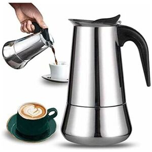 TIGREZY Cafetière italienne, 2 tasses en acier inoxydable compatible avec tous les types de lampes, 100ml - Publicité