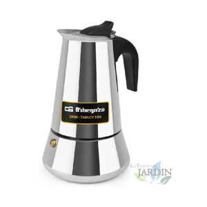 Cafetière italienne Orbegozo en acier inoxydable. Capacité 6 tasses