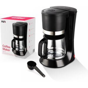 Cafetière 680W - Capacité 10 tasses - Inox et noir