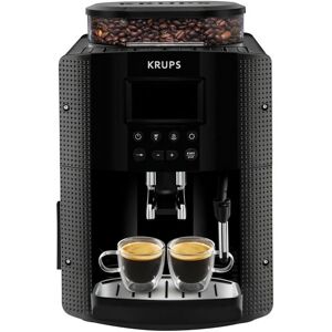 Krups - Machine a café grain, 1.7 l, Cafetiere espresso, Buse vapeur pour Cappuccino, 2 tasses en simultané, Essential YY8135FD - Publicité