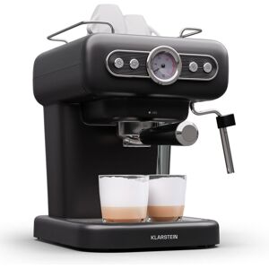 Klarstein - machine à expresso porte-filtre avec mousseur à lait mini machine à expresso rétro 12 l avec porte-filtre petite machine à café 950 w - Publicité