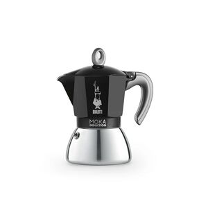 Cafetière italienne moka plaque induction noir 6 tasses Bialetti [Gris métallisé] - Publicité