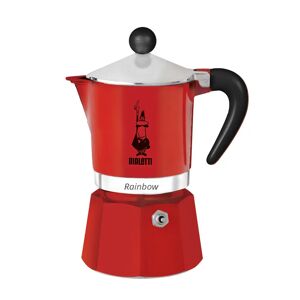 Cafetiere 3 tasses Rainbow rouge Bialetti