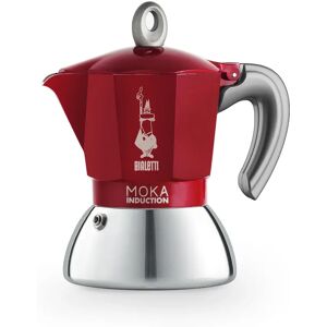 Cafetiere italienne Moka induction 2 tasses rouge Bialetti [Gris metallise]