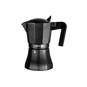 Fagor Cafetière Expresso Italienne en Aluminium, 3 Tasses de Café, Vitrocérame, Gaz,, Tiramisú, , Noir - Publicité