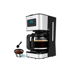 Cecotec Cafetière à goutte programmable Coffee 66 Smart Plus, 980 W, Capacité 12 tasses, Technologie ExtemAroma et Fonction AutoClean, Ecran LCD, Finitions - Publicité