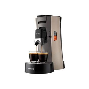 Philips Senseo Select CSA240 - Machine à café - 1 bar - nougat et gris cachemire - Publicité