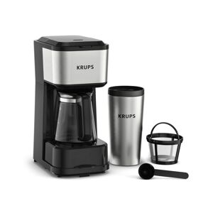 Cafetière à filtre 3-en-1 Krups Simply Brew KM207D10 + mug isotherme - Publicité