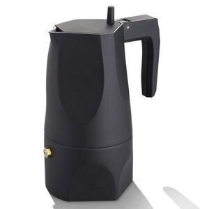 Alessi Mt18/3b Obsidian Cafetière Expresso En Fusion D'aluminium Et Résine Thermoplastique, Finition Brillante - Publicité