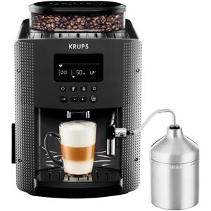 Machine à café Krups YY4539FD essential grise avec mousseur + un paquet café starbuck - Publicité