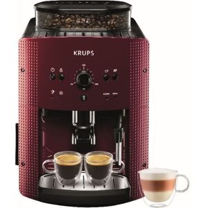 Machine expresso Broyeur à café grains - EA810770 - Rouge KRUPS - Publicité