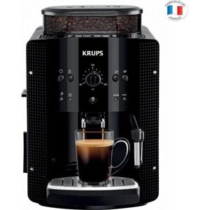 KRUPS Machine a café grain, 1.7 L, Cafetiere espresso, Buse vapeur pour Cappuccino, 2 tasses en simultané, Essential YY8125FD - Publicité