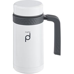 DrinkPod HBG450W Mug isotherme, Acier Inoxydable, Blanc, 18,5 x 11 x 11 cm - Publicité