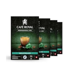CAFÉ ROYAL Café en Capsule Décaféiné pour machine Café Royal Pro uniquement 4 x 48