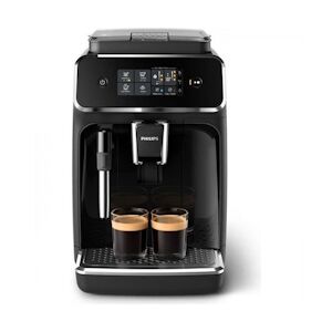 Philips Machine a Cafe a grains espresso broyeur automatique PHILIPS EP2221/40, Broyeur céramique 12 niveaux de mouture, Mousseur a lait usage non-intensif P