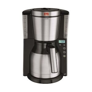 Melitta Machine a Cafe - Cafetiere Electrique filtre programmable MELITTA Look IV Therm Timer avec verseuse isotherme - Noir usage non-intensif Melitta