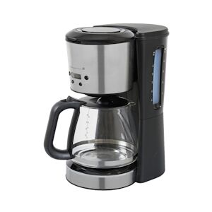 Tarrington House Cafetière Cm²204, 1,5 L/ 15 tasses, acier inoxydable et verre, 1080 W, noir/ argent