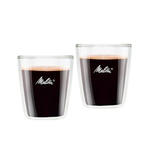 Melitta verres pour café expresso 80 ml transparent x2