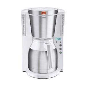 Melitta Machine a Cafe - Cafetiere Electrique - MELITTA - Look IV Therm Timer 1011-15 - Programmable - AromaSelector - Verseuse isotherme - Blanc usage non-i