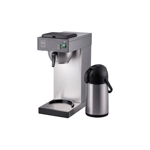 Metro Professional Machine à café filtre GCA 2101, acier inoxydable, 21.5 x 41.5 x 52 cm, 2.3 L, 1900 W, verseuse à pompe, filtre à panier, argenté