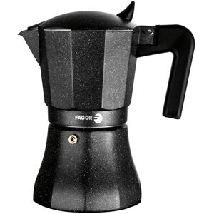 Non communiqué Cafetière Expresso Italienne en Aluminium, 9 Tasses de Café, Vitrocérame, Gaz, FAGOR, Tiramisú, , Noir Noir - Publicité