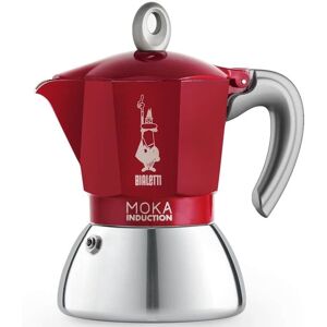 Bialetti Cafetière italienne induction Bialetti New Moka Induction rouge - 4 tasses - 15.0000 - Publicité