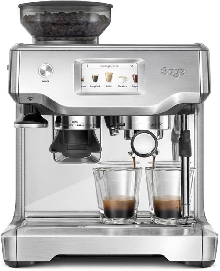 SAGE The Barista Touch Bean to Cup Coffee Machine - Stainless Steel &amp; Chrome