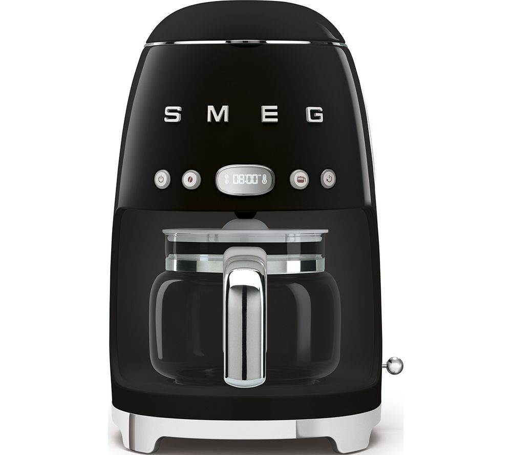 Smeg 50's Retro DCF02BLUK Filter Coffee Machine - Black, Black