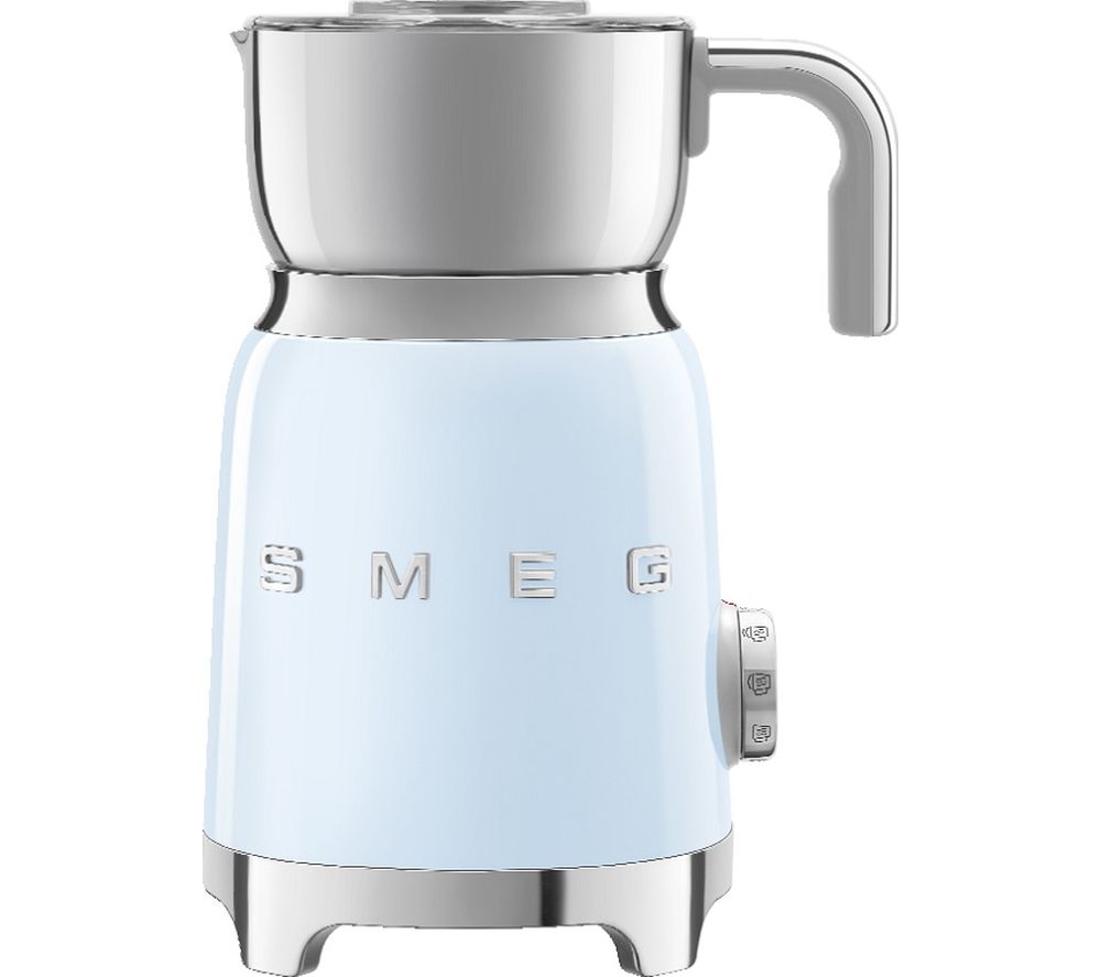 Smeg MFF01PBUK Milk Frother - Pastel Blue, Blue