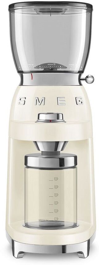 Smeg CGF01CRUK Electric Coffee Grinder - Cream, Cream