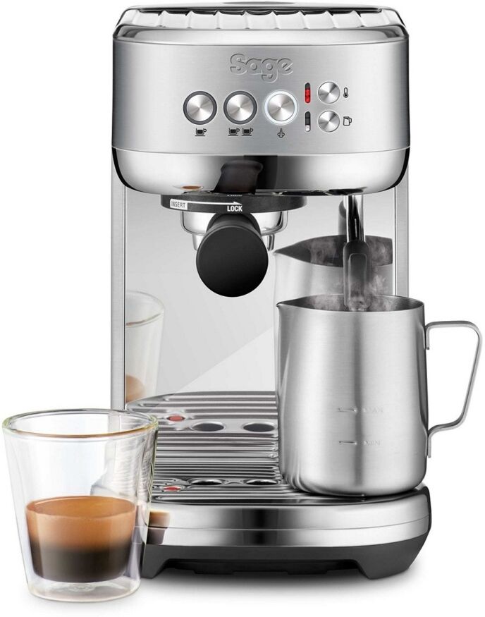 Sage SES500BSS4GUK1 Bambino Plus Espresso Coffee Machine-Brushed Stainless Steel