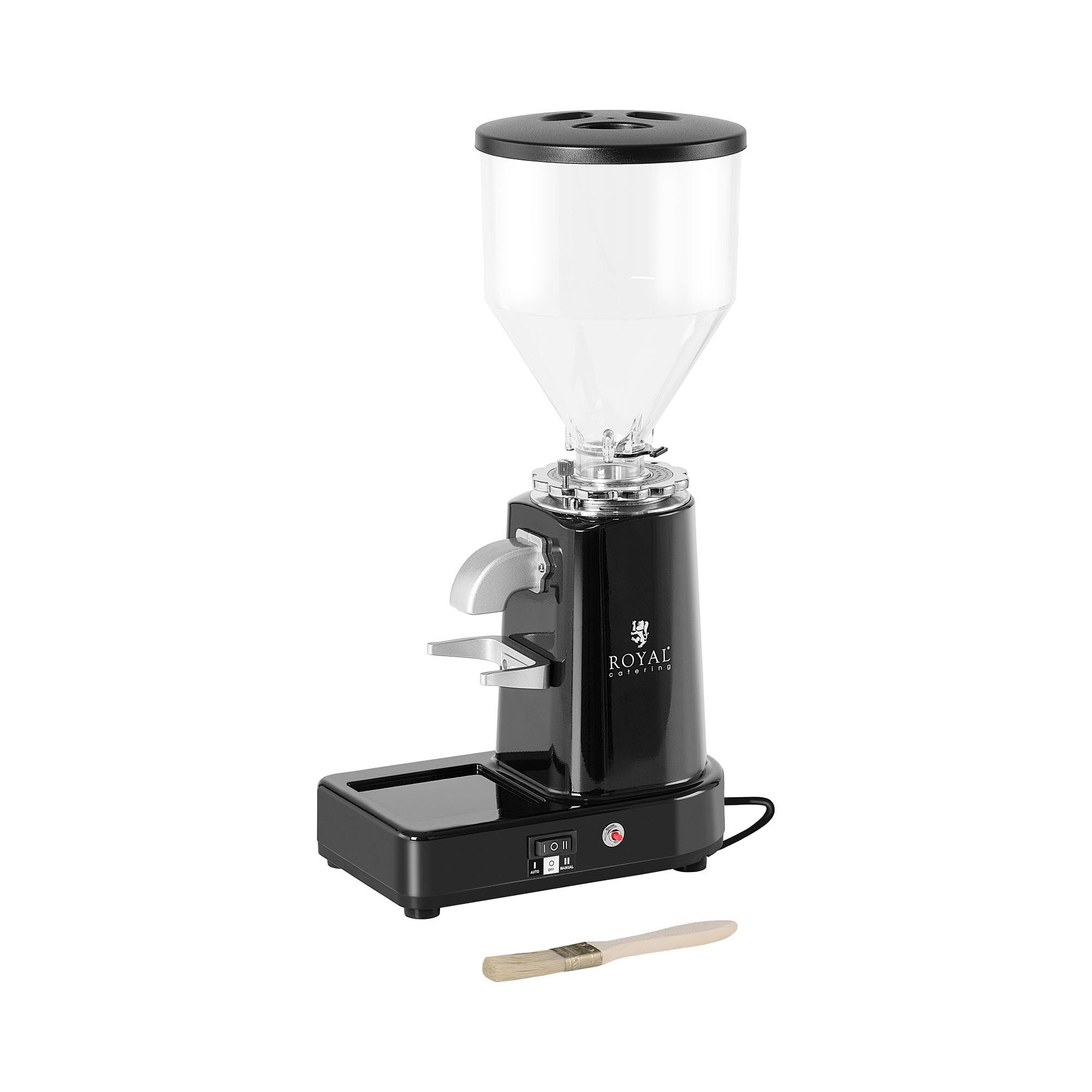 Royal Catering Coffee Grinder - 200 W - 1,000 ml - plastic - black